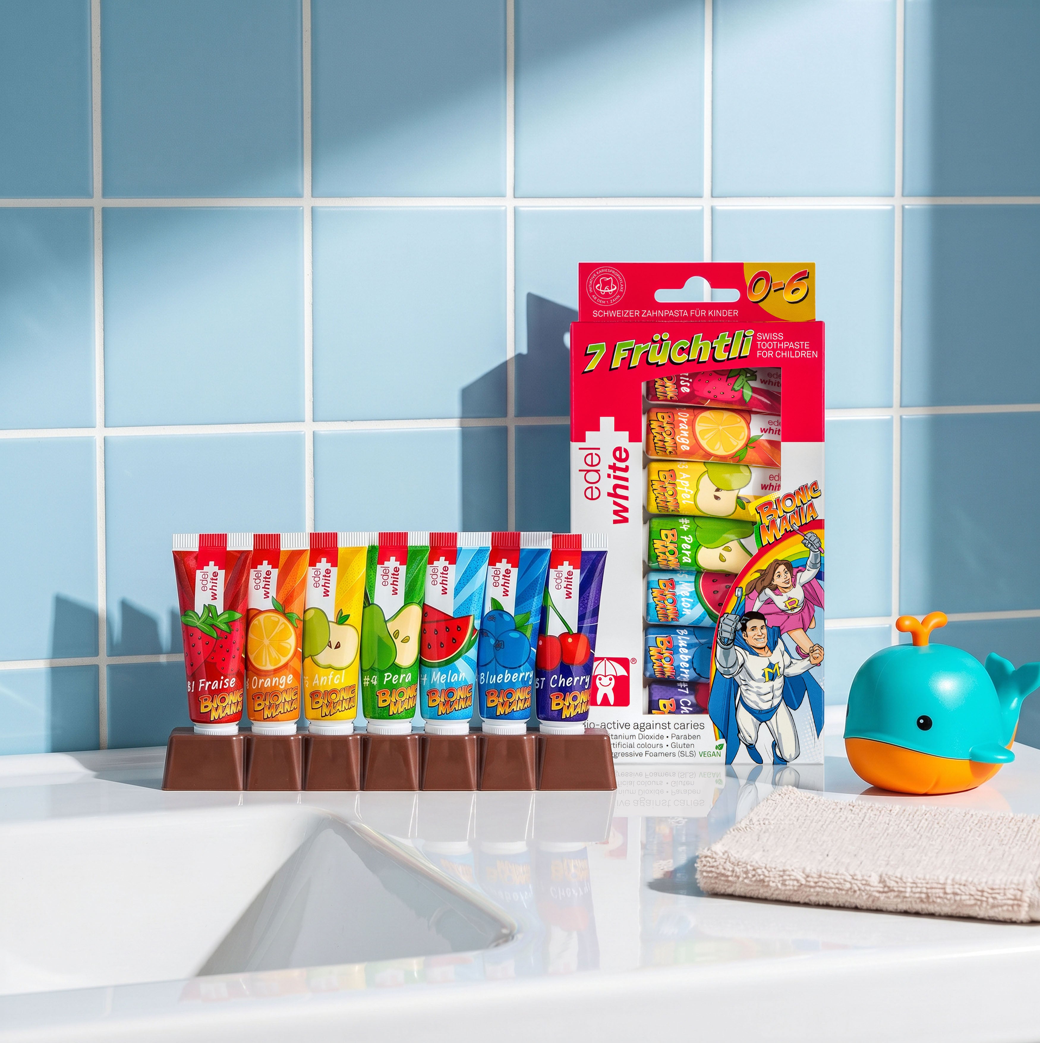 EW-KF7 7 Früchtli, Kinderzahnpasta, 1000ppm